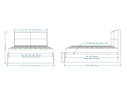 Кровать Lonax Марселла велюр Dolly-3